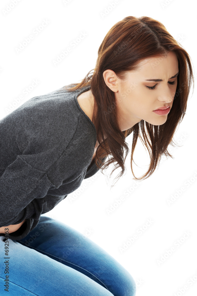 Fototapeta premium Woman with stomach issues