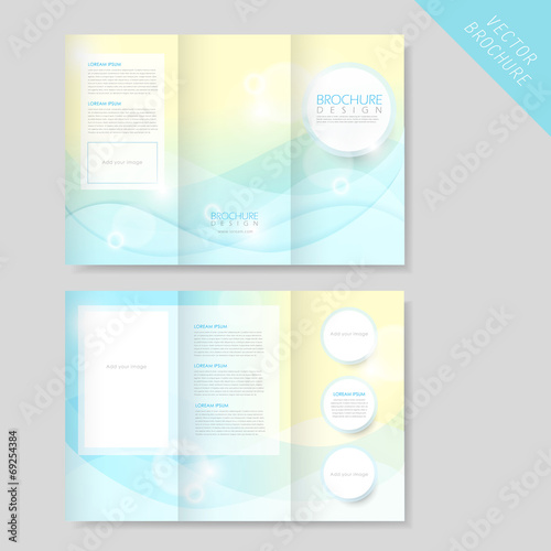 abstract modern tri-fold brochure template for business