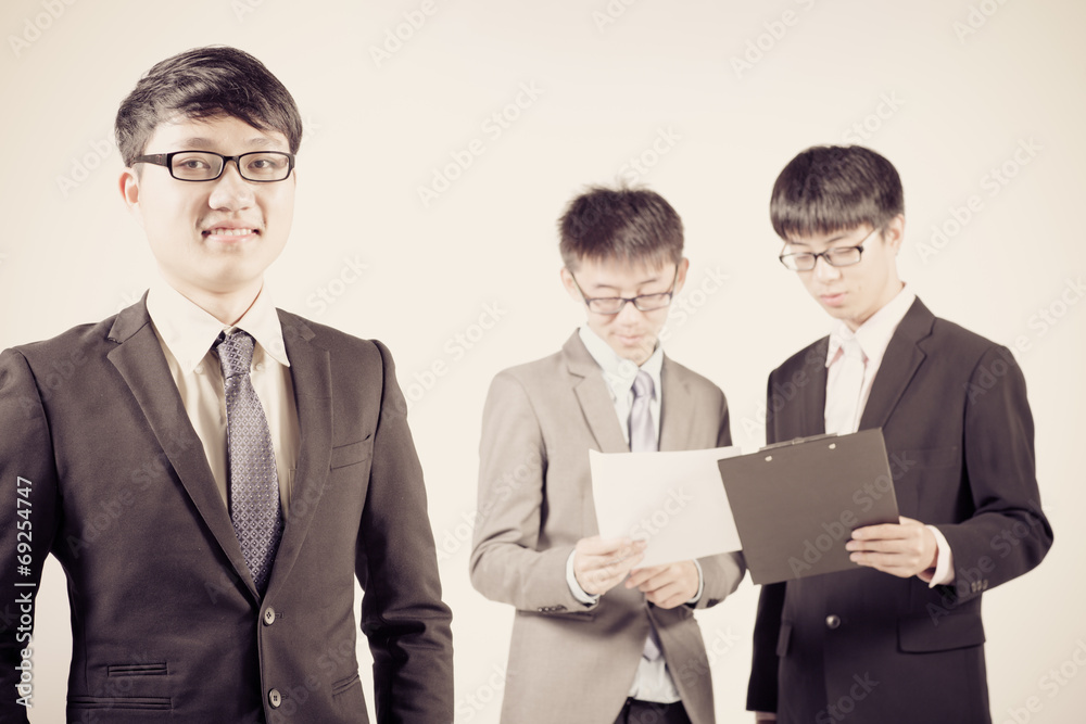 Group of business people. Business team Isolated on white backgr Group of business people. Business team Isolated on white backgr