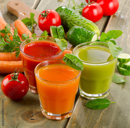 Fresh vegetable  juices