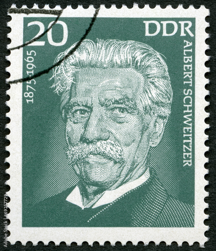 GERMANY 1975 Albert Schweitzer (18751965), medical missionary Stock