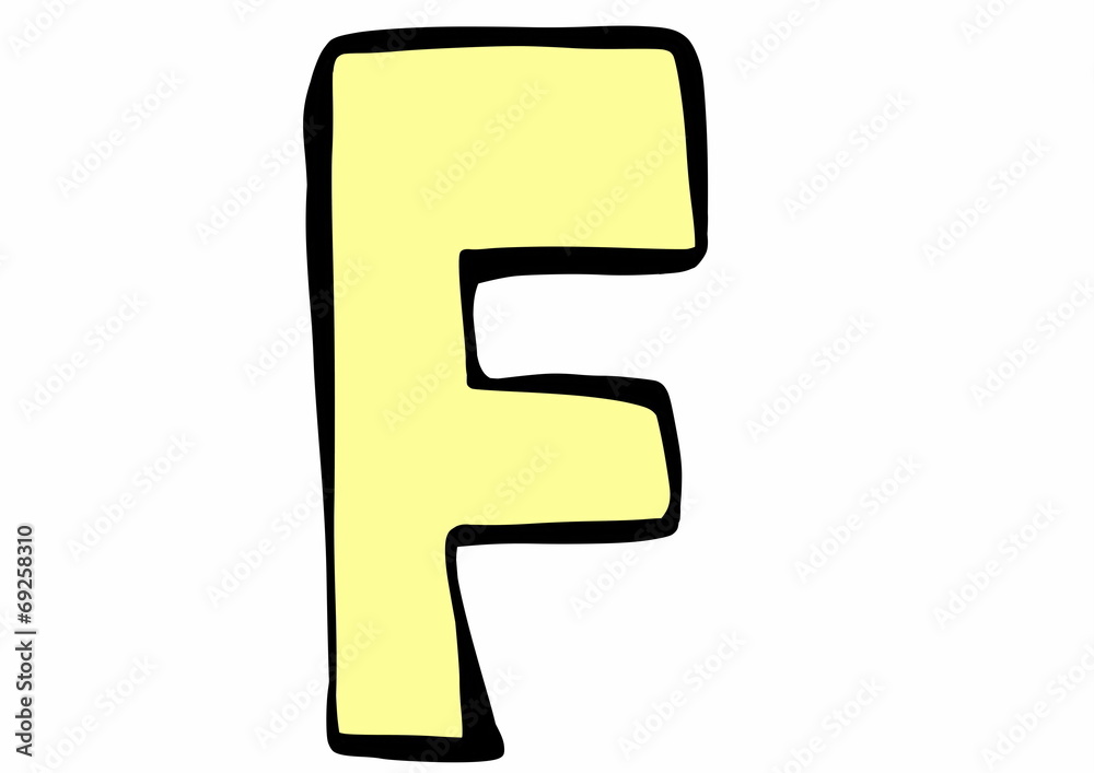 doodle letter F doodle letter F