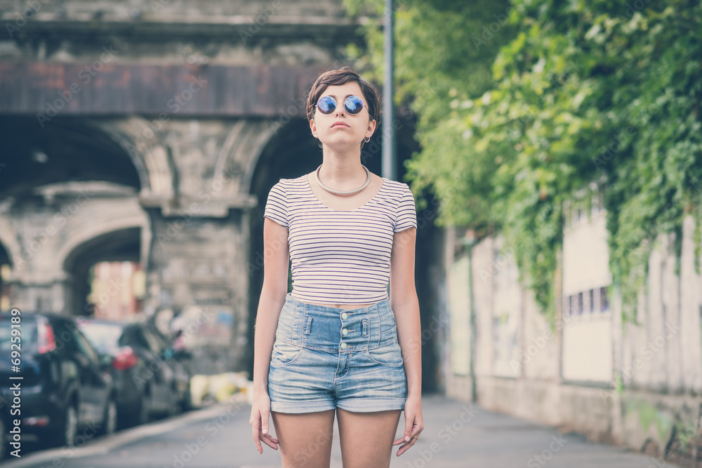 young hipster woman