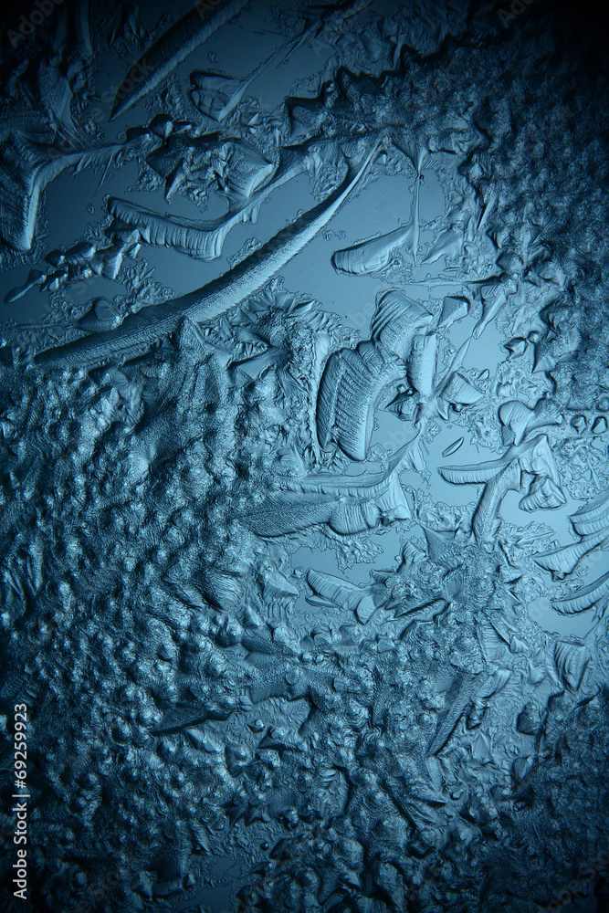 Naklejka premium ice texture, macro, blue broken cold the background