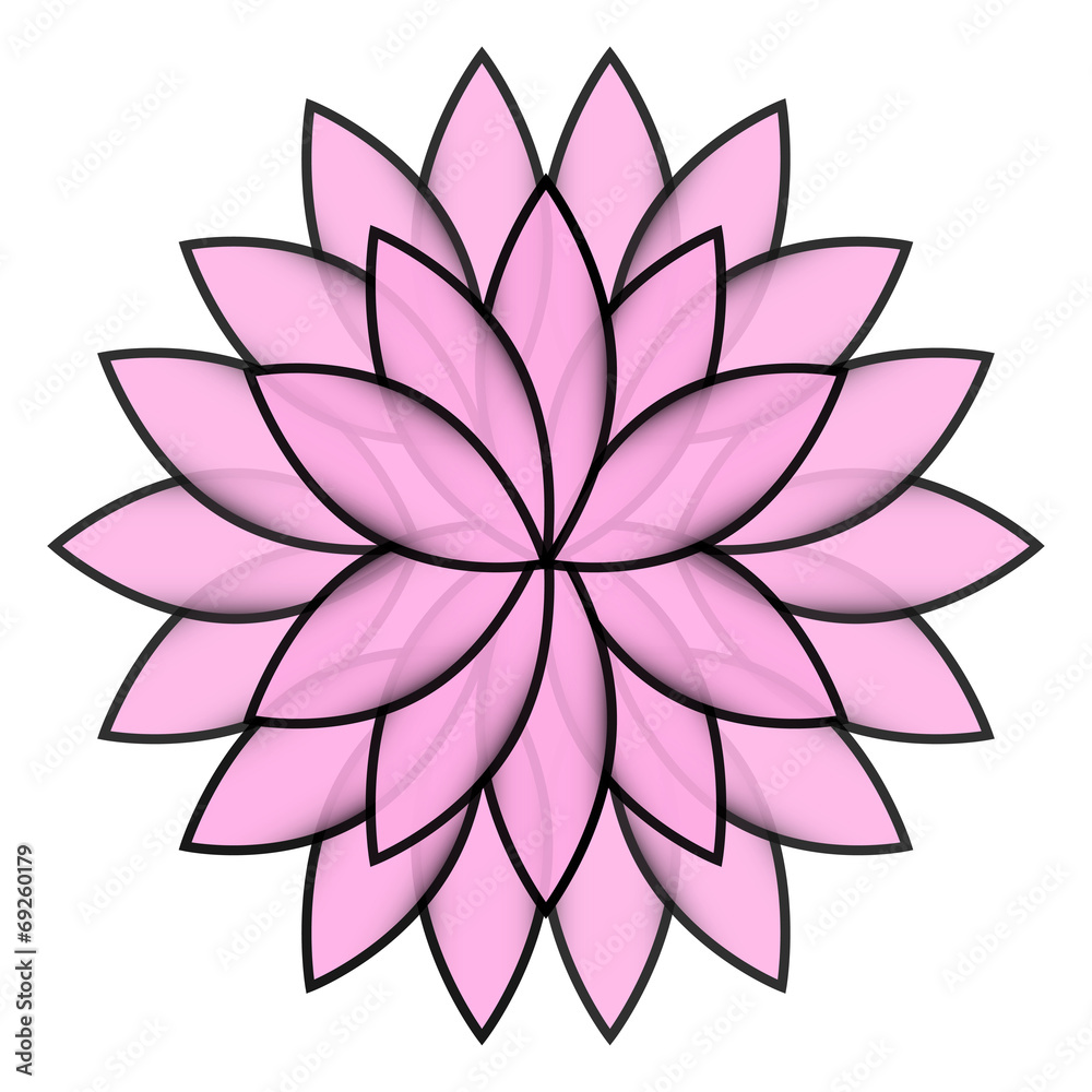 Fototapeta premium Pink flower lotus