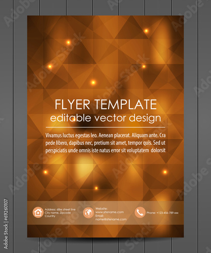 Professional business flyer template or corporate banner