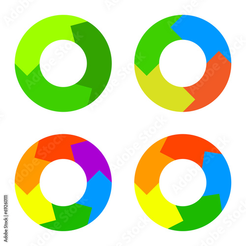 Circle Diagram for Infographics. Vector.