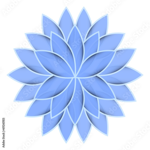 Blue flower lotus