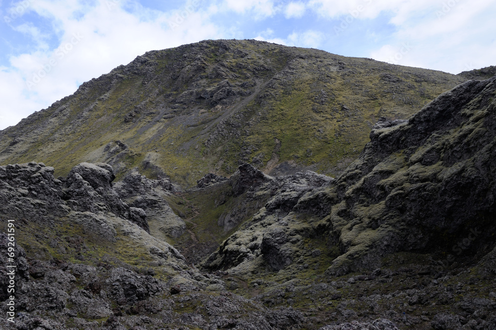 cratère volcan Laki cratère volcan Laki