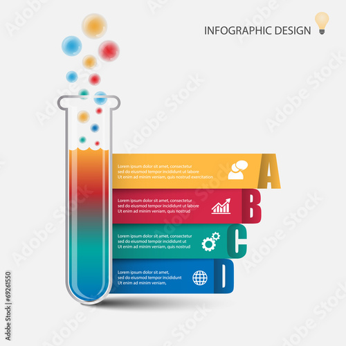 Tube infographic ,vector