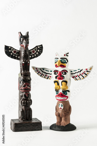 A pair of totem pole