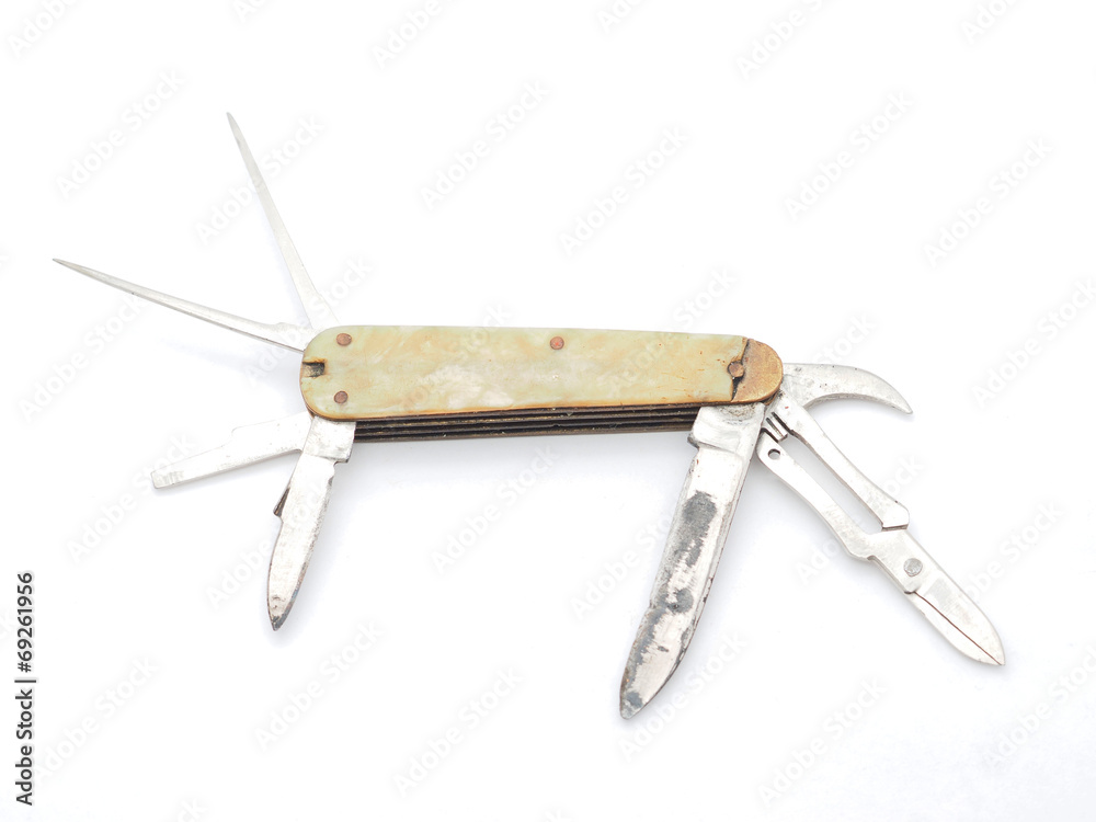penknife isolated on white background penknife isolated on white background