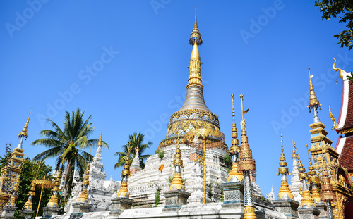 Ancient pagoda with elaborate decoration © wannachat
