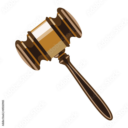 Wooden gavel