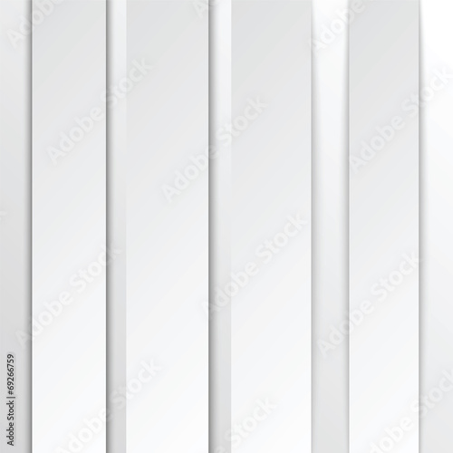 white paper banners in the form of strips