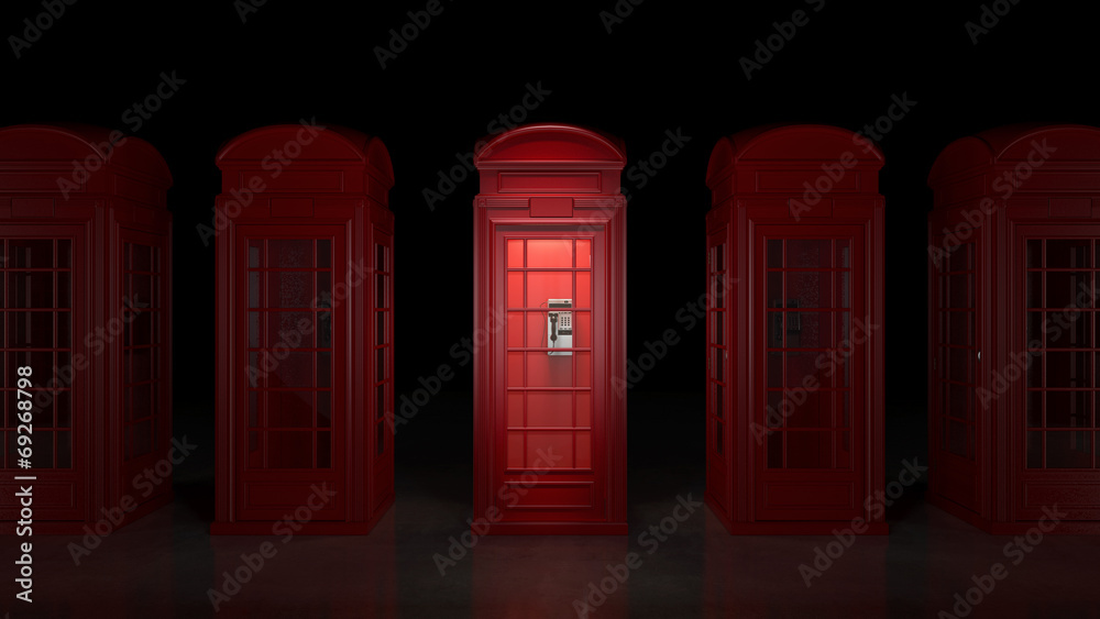 Fototapeta premium British Phone Booth in London