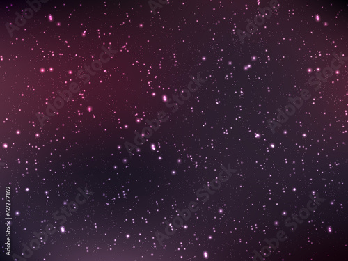 Universe filled with stars, nebula and galaxy