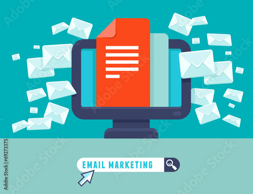 Vector email marketing concept