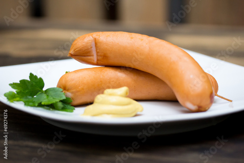 Obraz na płótnie Bockwurst Snack