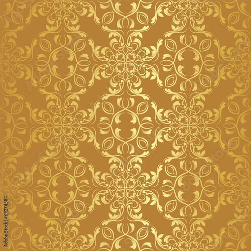 damask pattern. vector seamless wallpaper. flower background