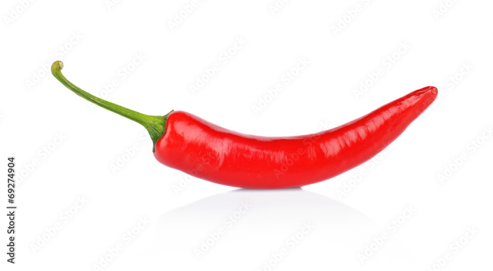 Red pepper, chilli isolated on white background Red pepper, chilli isolated on white background