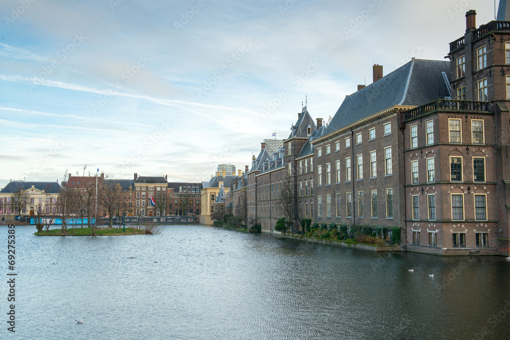Obraz premium Parliament and Ministry of General Affairs in Hague