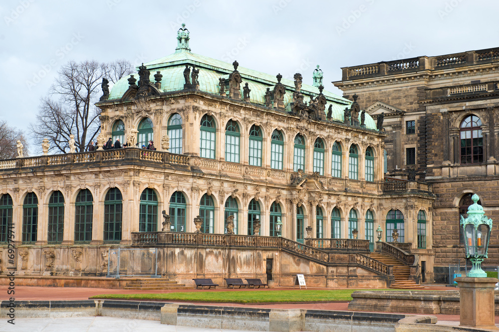 The Zwinger is a palace built in Rococo style. Dresden, Germany