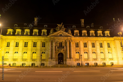 Arcelor Headquarters Building in Luxembourg at night photo