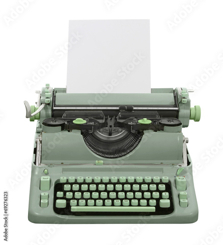 Retro Green Typewriter
