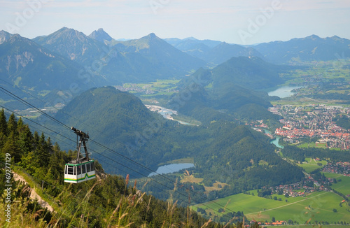 Cableway in the Alps, Germany