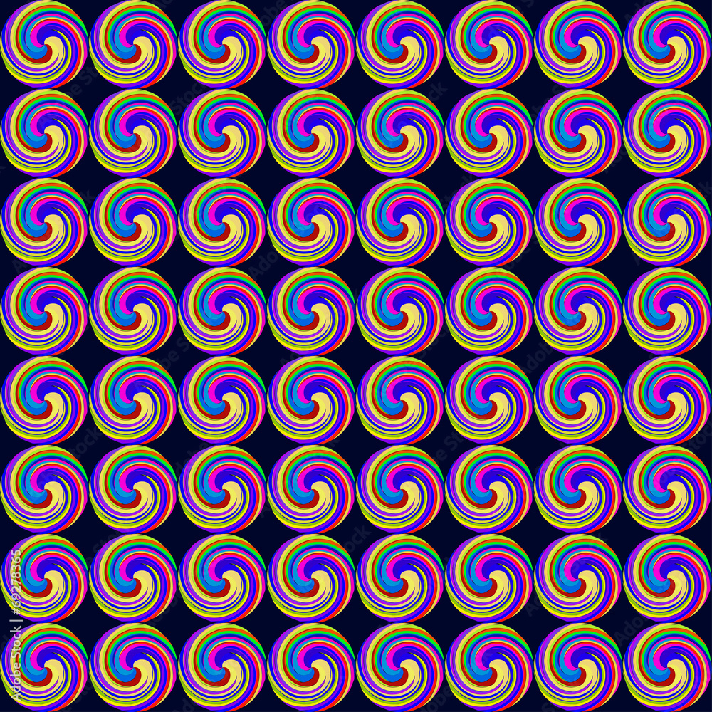 seamless background with geometric pattern of vortices