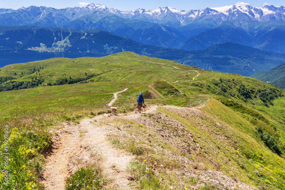 Fototapeta premium Hike in mountains