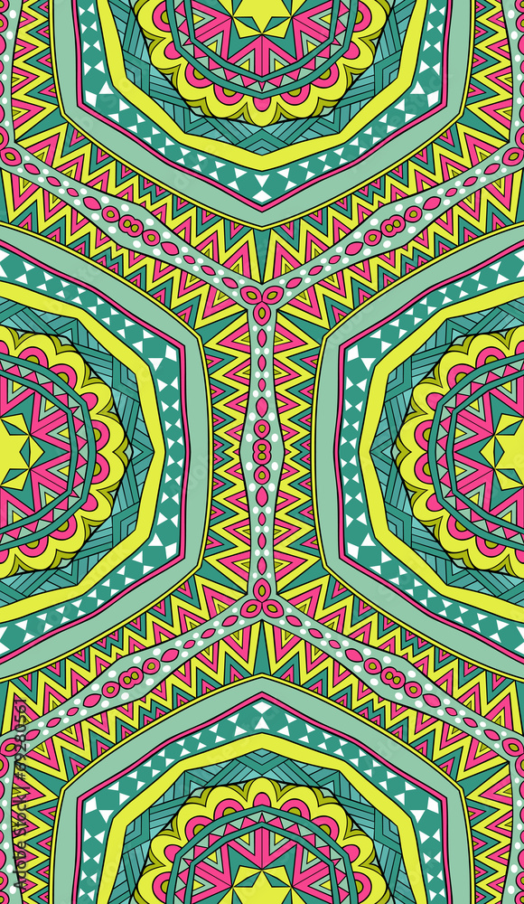 Colorful Tribal Seamless Pattern