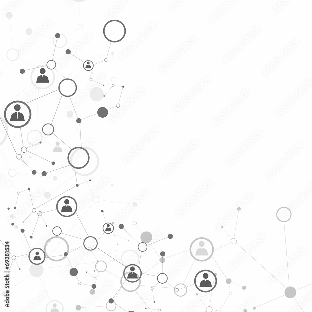 Fototapeta premium Human model connection