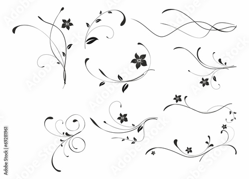 abstract floral patterns