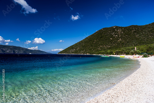Antisamos Beach at Kefalonia, Greece