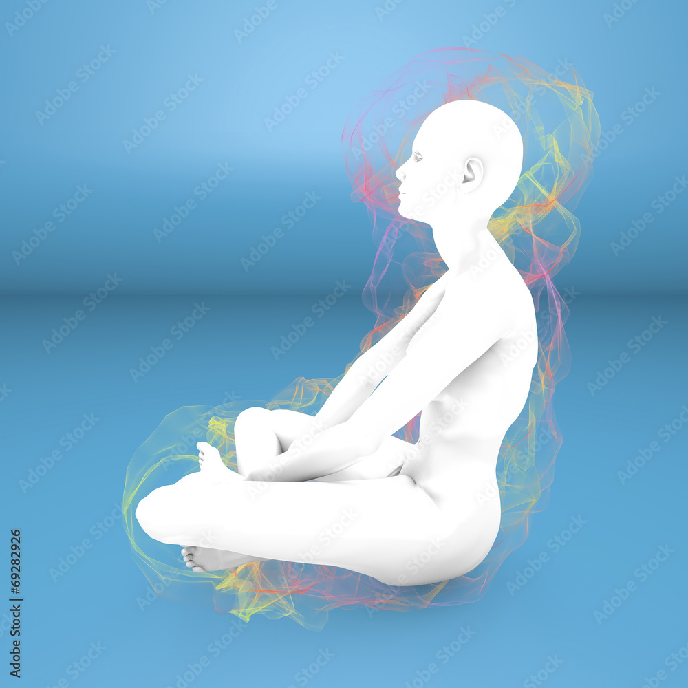 Donna yoga concentrazione meditazione aura Donna yoga concentrazione meditazione aura