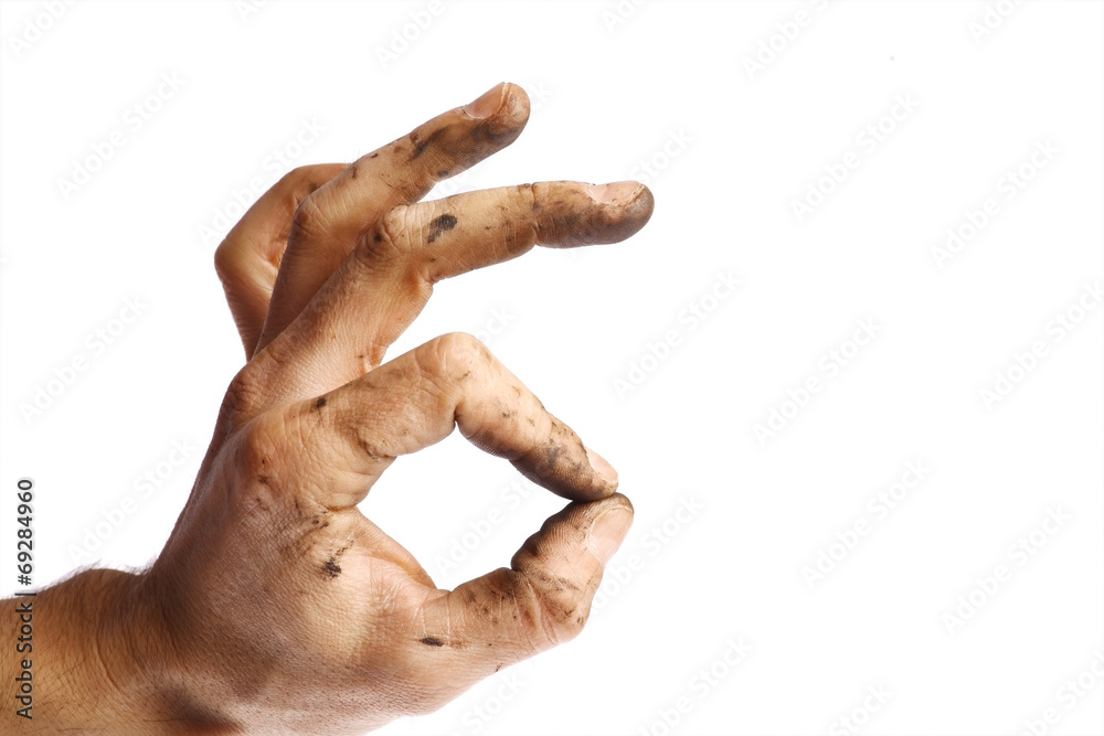 Naklejka premium Dirty ok