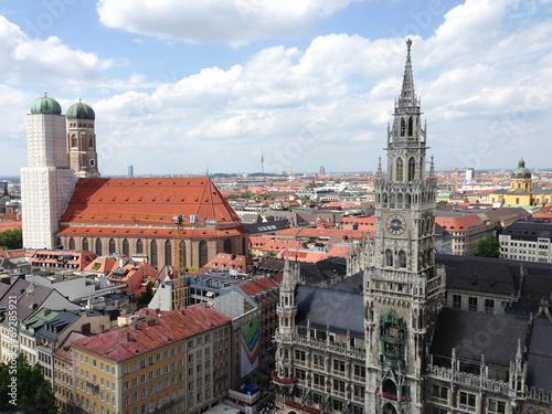 Blick auf München vom alten Peter