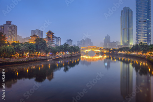 Chengdu  China On the Jin River