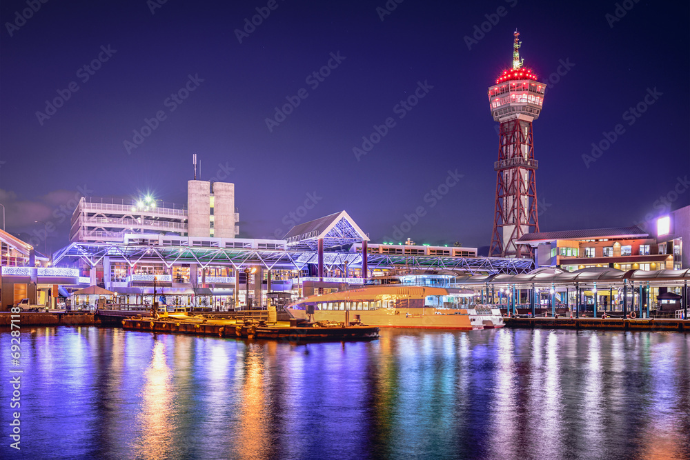 Fukuoka, Japan Port Skyline
