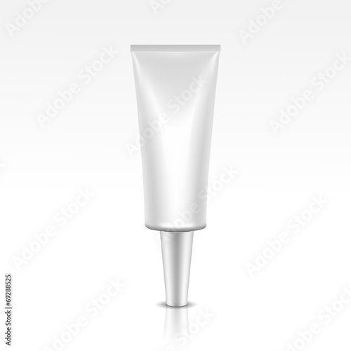 Vector Illustration of Blank Tube Package