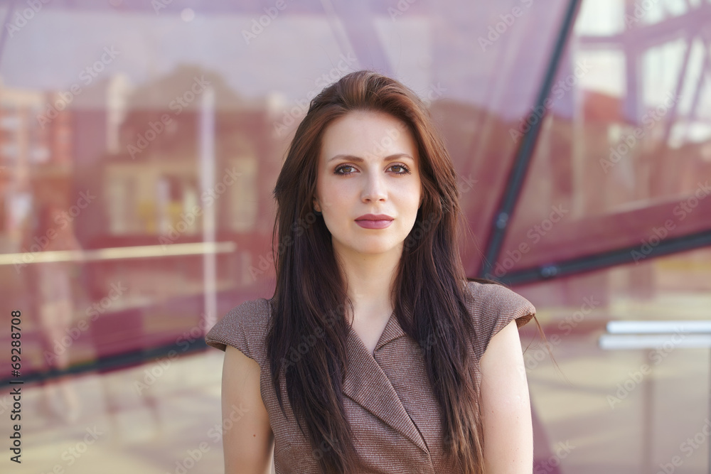 beautiful business woman on the street beautiful business woman on the street