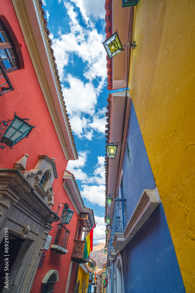 Colorful Jaen Street in La Paz