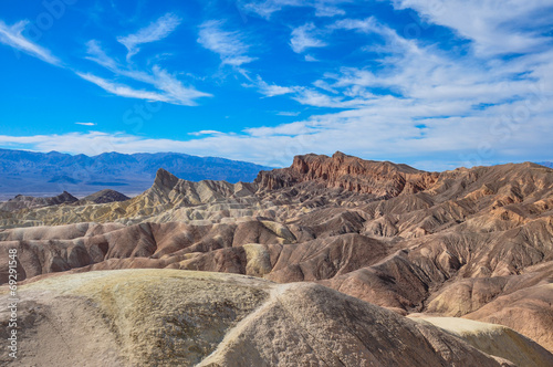 Gold Canyons of Death Valley National Park  California  USA