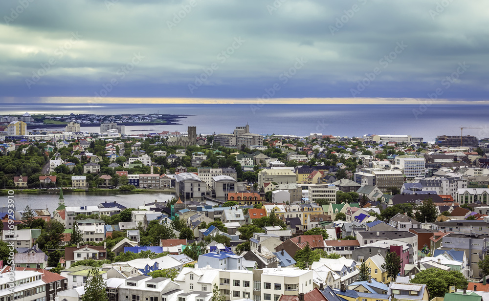 City of Reykjavik panorama