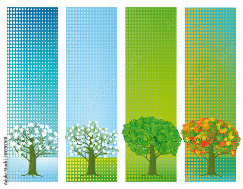 Vier Jahreszeiten Banner