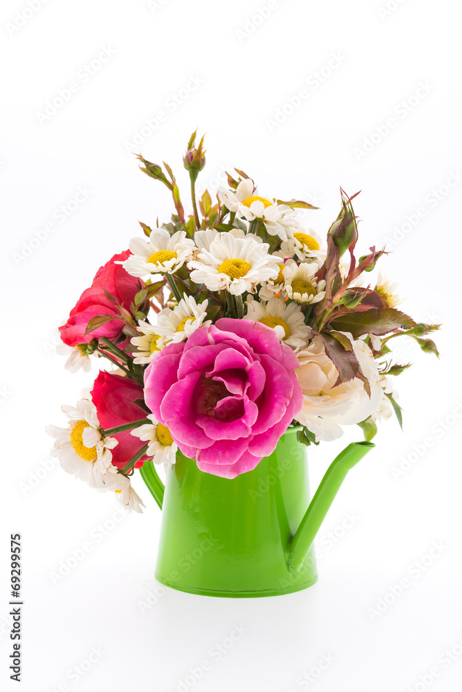 Flower bouquet isolated on white