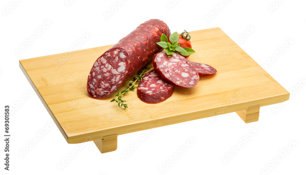 Salami sausages