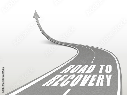 road to recovery words on highway road
